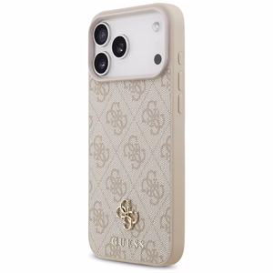 Guess 4G Small Classic Logo MagSafe maciņš iPhone 17 Pro Max / 18 Pro Max, rozā