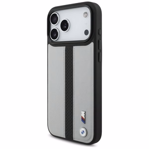 BMW M Perforated Stripe Logo MagSafe Чехол для iPhone 17 Pro Max - серый
