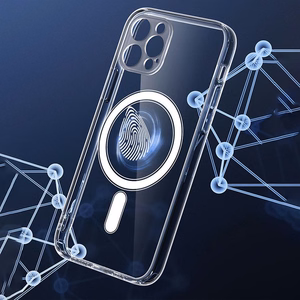 Чехол iPhone 12 Clear Mag Cover (STR / CAMERA PROTECTION) совместимый с MagSafe прозрачный