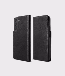 Ringke Folio Signature atverams ādas apvalks Samsung Galaxy S22 + (S22 Plus) melns (FSS118R262)