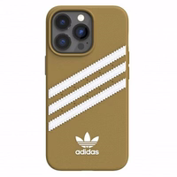 Adidas OR veidots viedtālruņa apvalks PU iPhone 13 Pro / iPhone 13 – bēšs un zelta