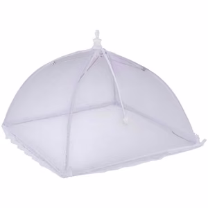 Складной сетчатый колпак Alpina для продуктов, 35 × 35 × 22 см, фиолетовый