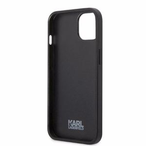 Karl Lagerfeld KLHCP13MPMNIKPI iPhone 13 6.1" cietais apvalks sarkans/sarkans Monogramma Ikonik Plāksteris