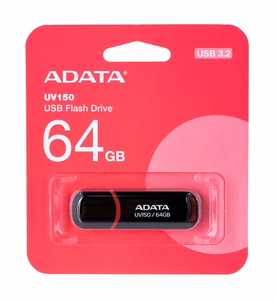 USB zibatmiņa USB3.1 64GB melna Adata UV150