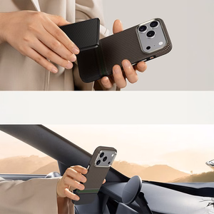 Benks magnētiskais Armor Pro Prestige Kevlar 600D viedtālruņa apvalks (Y069) Iphone 17 Pro (ar kameras vadības pogu)