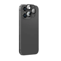 AmazingThing aviācijas klases sakausējuma rūdītais stikls objektīvam iPhone 16 Pro / 16 Pro Max - melns