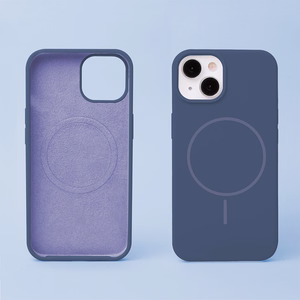 Silikona Thin Mag maciņš iPhone 17 6,3" tumši zils