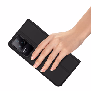 Dux Ducis Skin Pro viedtālruņa apvalks atverams vāciņš Xiaomi Poco F4 5G melns