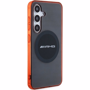 AMG caurspīdīgs divkrāsu MagSafe apvalks Samsung Galaxy S24 - melns