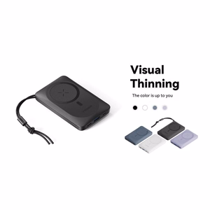 VEGER portatīvais lādētājs 10000 mAh ar bezvadu uzlādi, savietojams ar MagSafe PD QC3.0 2A 20W MagOn (VP1151 / W1151) balta