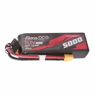 Gens ace G-Tech 5000 mAh 11,1 V 60C 3S1P Lipo ar XT60 savienotāju