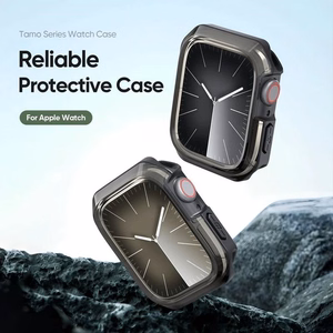 DUX DUCIS apvalks TAMO Apple Watch 10 sērijai 46 mm caurspīdīgs ar melnu