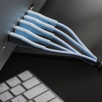 FORCELL F-ENERGY C346 kabelis Type C uz Lightning PD 3A 27W Silicone 1 m zils