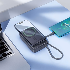 Ārējā baterija Power Bank Hoco Q44A 45W Magnetic 20000mAh melna