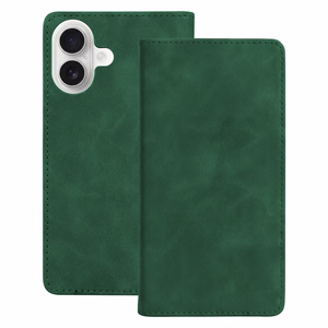 Smart Suede maciņš priekš iPhone 16 6,1", zaļš