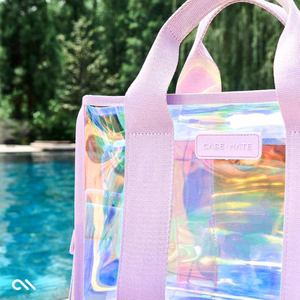 Case-Mate Mini Travel Tote Bag water-resistant shoulder bag, Soap Bubble