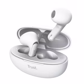 Trust Yavi - bezvadu Earbuds Bluetooth TWS with Charging maciņš & ENC (balts)