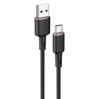 Acefast USB kabelis - USB Type C 1.2m, 3A melns (C2-04 melns)