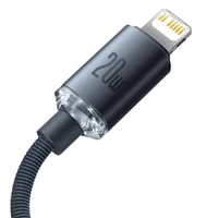 Baseus kabelis Crystal Shine USB-C - Lightning 1,2 m 20W melns