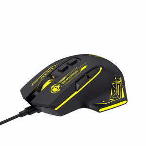 Wozinsky WMGK-1181W Wired Optical Gaming Mouse 7200 DPI with Backlight - Black and Yellow