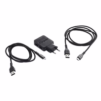 Energizer HardCase - 2x USB-A 12W mains lādētājs + USB-C & Micro USB kabelis (melns)