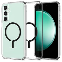 Spigen Ultra Hybrid OneTap Ring magnētiskais viedtālruņa apvalks ar MagSafe Samsung Galaxy S23 FE - caurspīdīgs melns