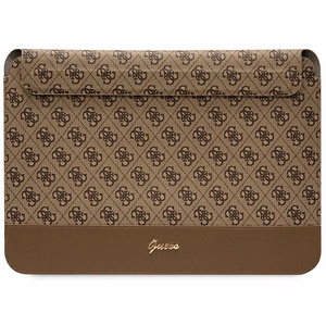Guess 4G Stripe Metal Logo apvalks 14" klēpjdatoram - brūns