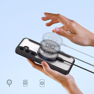 Dux Ducis Skin X Pro apvalks ar magnētisko gredzenu / statīvu Samsung S24 - melns
