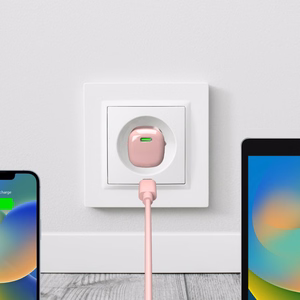 Puro 20W GaN USB-C sienas lādētājs - rozā