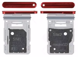 SIM kartes turētājs Samsung G781/G780 S20 FE Cloud Red oriģināls (servisa iepakojums)