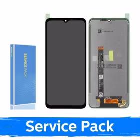 LCD displejs saderīgs ar Samsung G556 Xcover 7 melns (Service Pack / Aftermarket)(NF version)