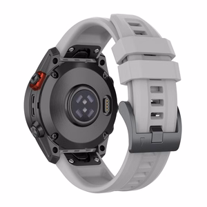 Silikona siksniņa GARMIN FENIX 3 / 3HR / 5X / 6X / 6X Pro / 7X / 7X Pro pelēka (12)