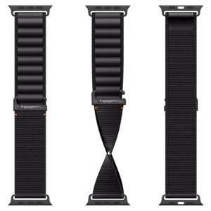 SPIGEN WBF1 РЕМЕШОК APPLE WATCH 6 / 7 / 8 / 9 / 10 / SE / ULTRA 1 / 2 (44 / 45 / 46 / 49 MM) ЧЕРНЫЙ