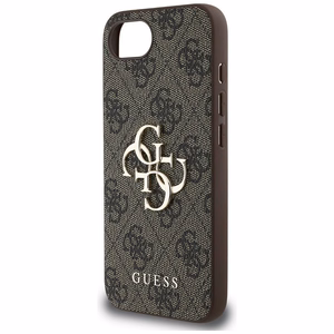 Guess 4G Big Logo apvalks iPhone 16e - Brūns
