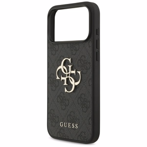 Guess 4G Strap 4G Classic Logo viedtālruņa apvalks iPhone 17 Pro Max - melna