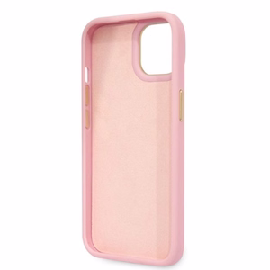 Guess Croco Collection viedtālruņa apvalks iPhone 14 - rozā