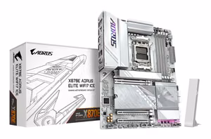 Gigabyte материнская плата AMD X870 SAM5 ATX DDR5 4 слота X870EAELITEWF7ICE