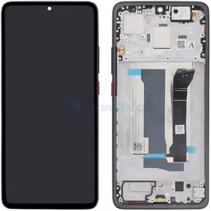 LCD screen Xiaomi Poco X7 Pro 5G ar touch screen ar frame Melns (SARKANS power button, Iron Man Edition) original (service pack)