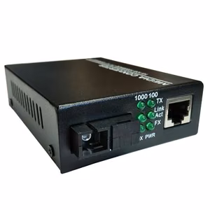 MC1310SC vienmoda optiskās šķiedras multivides pārveidotājs, 10/100/1000 Mb/s, SC, TX 1310 nm