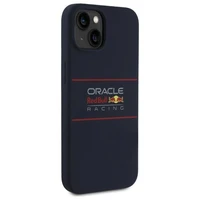 RED BULL viedtālruņa apvalks IPHONE 16 Pro saderīgs ar MagSafe RBHMP16L24SIHSRV (Silikona horizontāls centrālais logotips) tumši zila