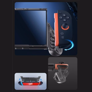 Supcase Crystal apvalks Nintendo Switch 2 - caurspīdīgi melns