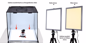 Puluz PU5138 1000 lūmenu bezēnu LED lampas pamatne