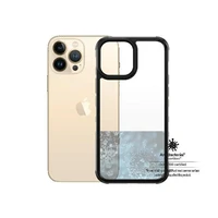 PanzerGlass ClearCase antibakterālais militārās klases sertificētais viedtālruņa apvalks iPhone 13 Pro Max - caurspīdīgs rozā
