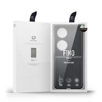 Dux Ducis Fino apvalks izgatavots no neilona materiāla Huawei P50 Pocket melns