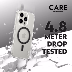 CARE Flagship case with Black MagSafe iPhone 16 Pro, Transparent