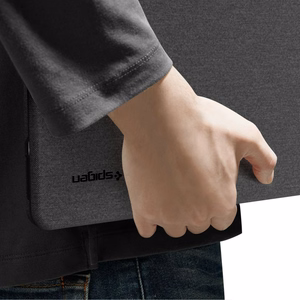 Spigen Urban Fit melns maciņš 2026. gada MacBook Neo 13 collu datoram