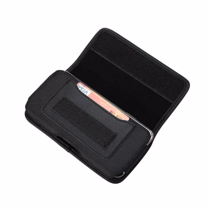 Horizontāls universāls apvalks OXFORD modelis 2 IPHONE 6 / 7 / 8 / 12 MINI / 13 MINI / SAMSUNG A40 / S5 melns