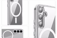 Clear Guard Magnētiskais viedtālruņa apvalks iPhone 12 6,1" caurspīdīgs