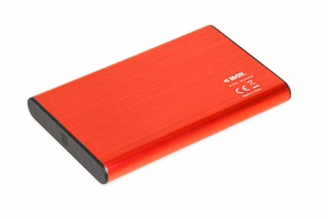 iBox HD-05 HDD/SSD korpuss sarkans 2,5"