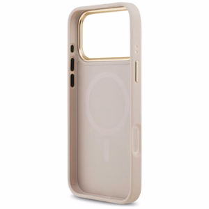 Guess 4G Stripe Magnētiskais viedtālruņa apvalks iPhone 17 Pro Max - rozā